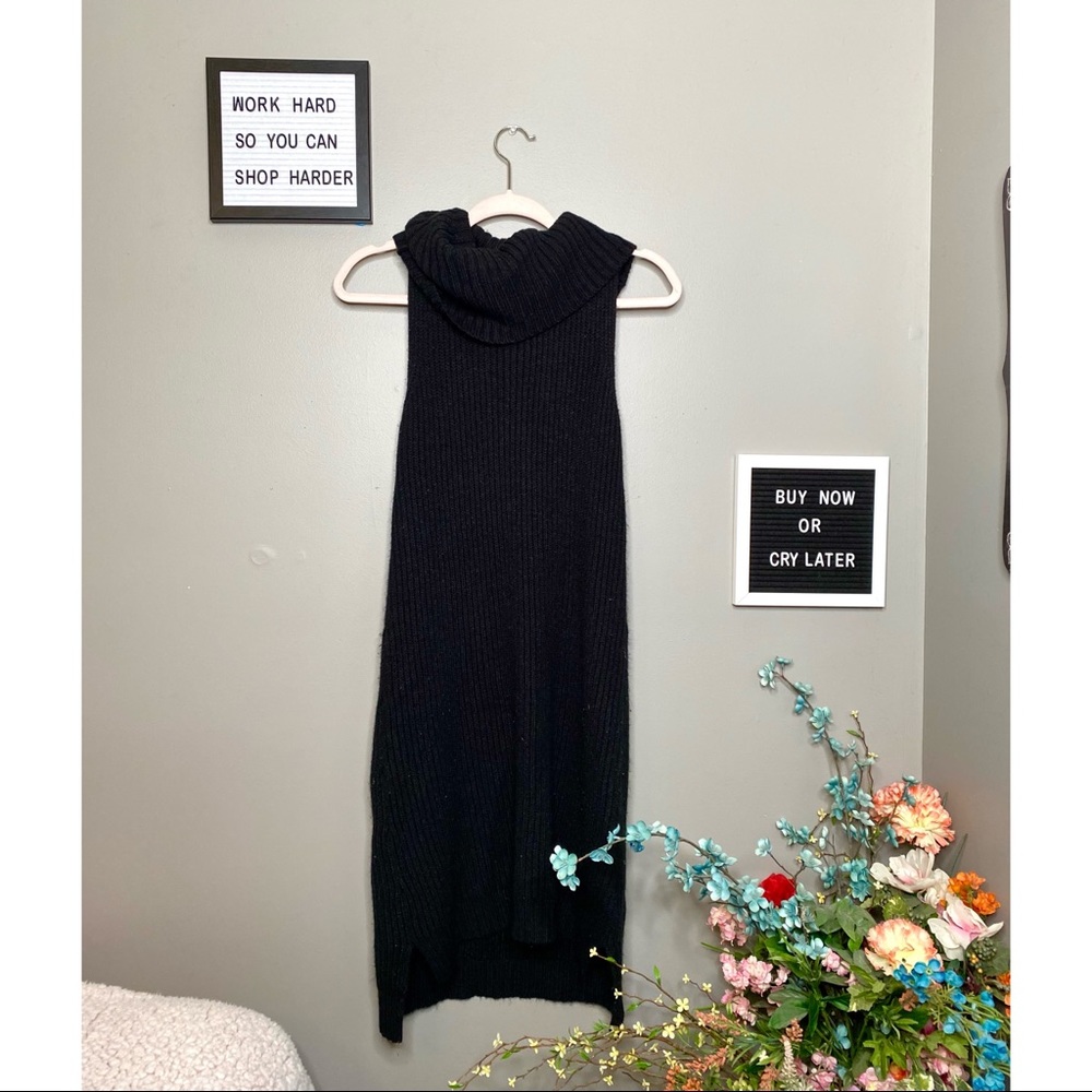 BB Dakota Black Turtleneck Sweater Dress - Size XS